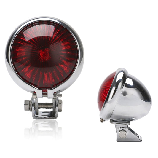 Speedpark 12V Motorcycle Modified Tail Light Brake Light for Harley(Silver+Red) by Speedpark