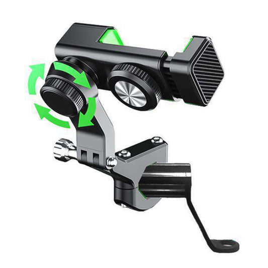 Motorcycle Spherical Compass Phone Holder, Rearview Mirror without Light (Green) by buy2fix