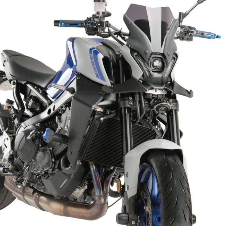 For Yamaha MT-09 2021-2023 Motorcycle Sport Downforce Naked Forntal Spoilers Aerodynamic Wing Deflector (Carbon Fiber Black) by buy2fix