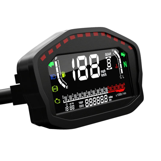CS-1089A1 Motorcycle Modified Multi-function LCD Color Screen Odometer Tachometer by buy2fix
