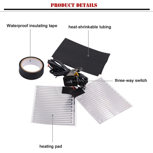 CS-043A1 Motorcycle Modified Electric Heating Hand Cover Heated Grip Handlebar by buy2fix