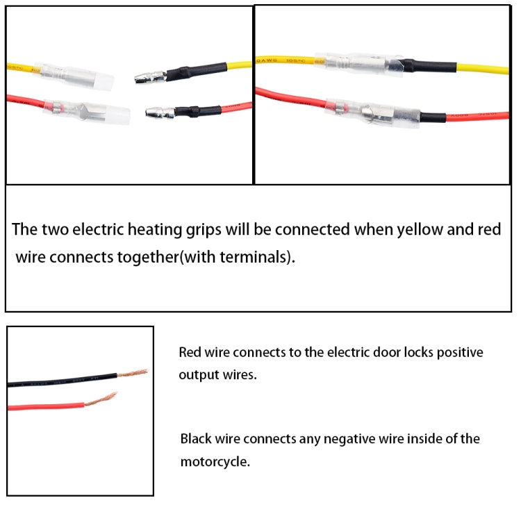 CS-503A1 Motorcycle Modified Electric Heating Hand Cover Heated Grip Handlebar with Digital Voltmeter(Red) by buy2fix