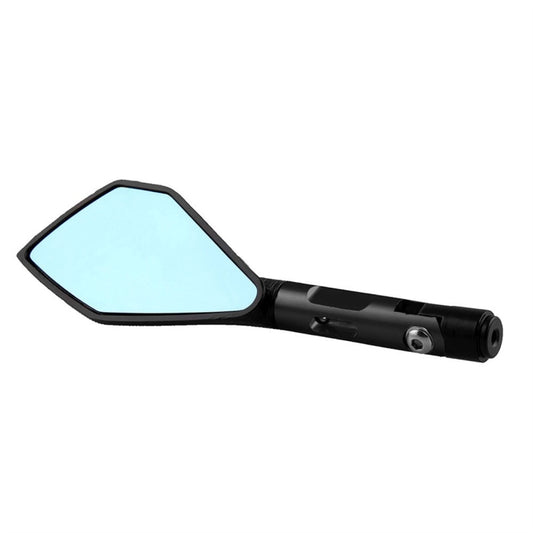 Modified Motorcycle Aluminium Alloy Rhombus Reflective Light Side Rearview Mirror (Black) by buy2fix