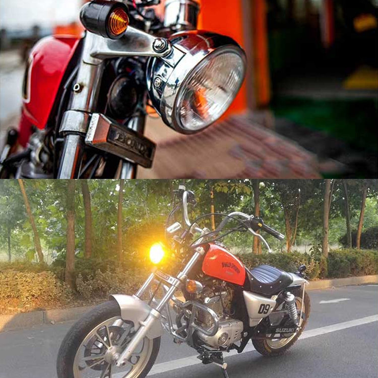 5.75 inch Motorcycle Black Shell Retro Lamp LED Headlight Modification Accessories for CG125 / GN125(White) by buy2fix
