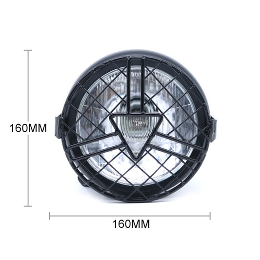 Motorcycle Arrowhead Reticular Retro Lamp LED Headlight Modification Accessories for CG125 / GN125 (White) by buy2fix