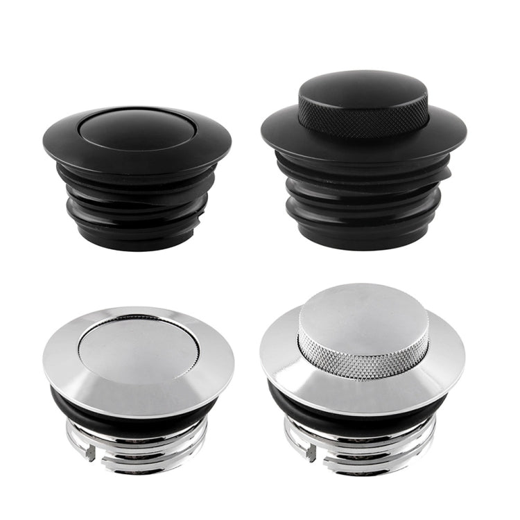 Motorcycle Flush Pop-up Gas Cap with O-ring for Harley Davidson (Black) by buy2fix