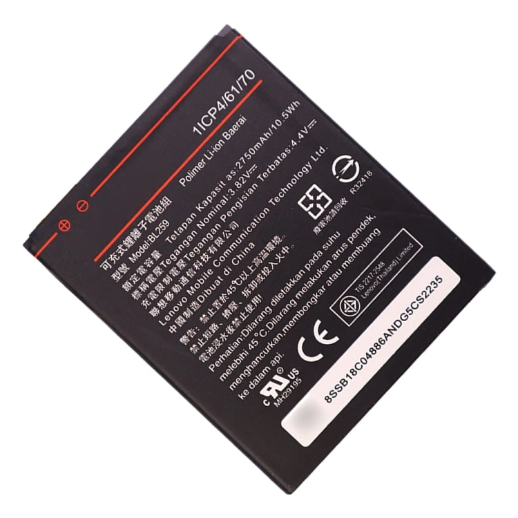 Original 2750mAh BL259 Li-Polymer Battery for Lenovo Vibe K5 Plus / Vibe K5 A6020 by buy2fix