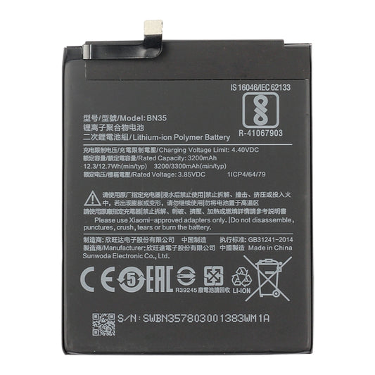 BN35 3200mAh for Xiaomi Redmi 5 Li-Polymer Battery by buy2fix