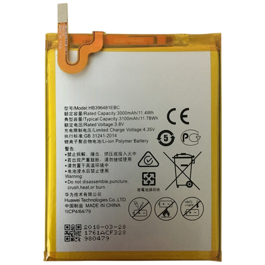 HB396481EBC Li-ion Polymer Battery for Huawei Ascend G7 Plus / Honor 5X / G8 / G8X / RIO L03-UL00TL00AL00 by buy2fix
