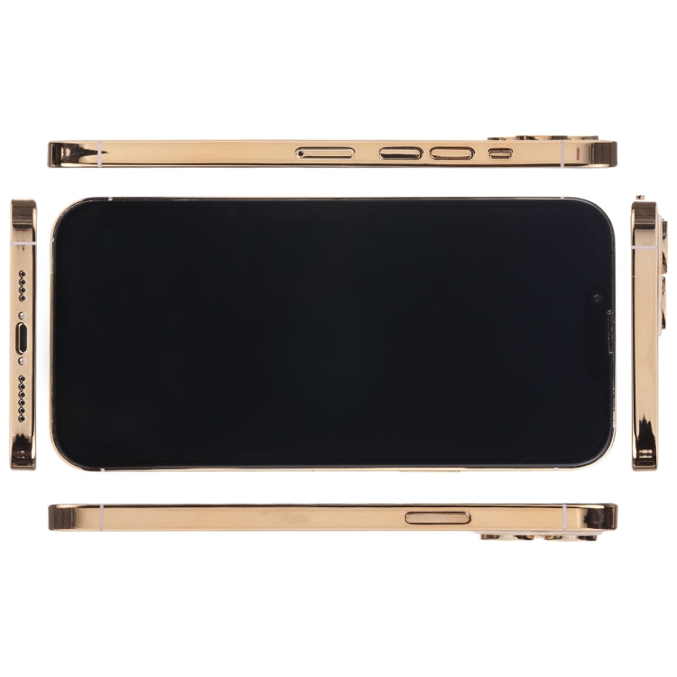 For iPhone 13 Pro Max Black Screen Non-Working Fake Dummy Display Model(Gold) - For iPhone & iPad by buy2fix | Online Shopping UK | buy2fix