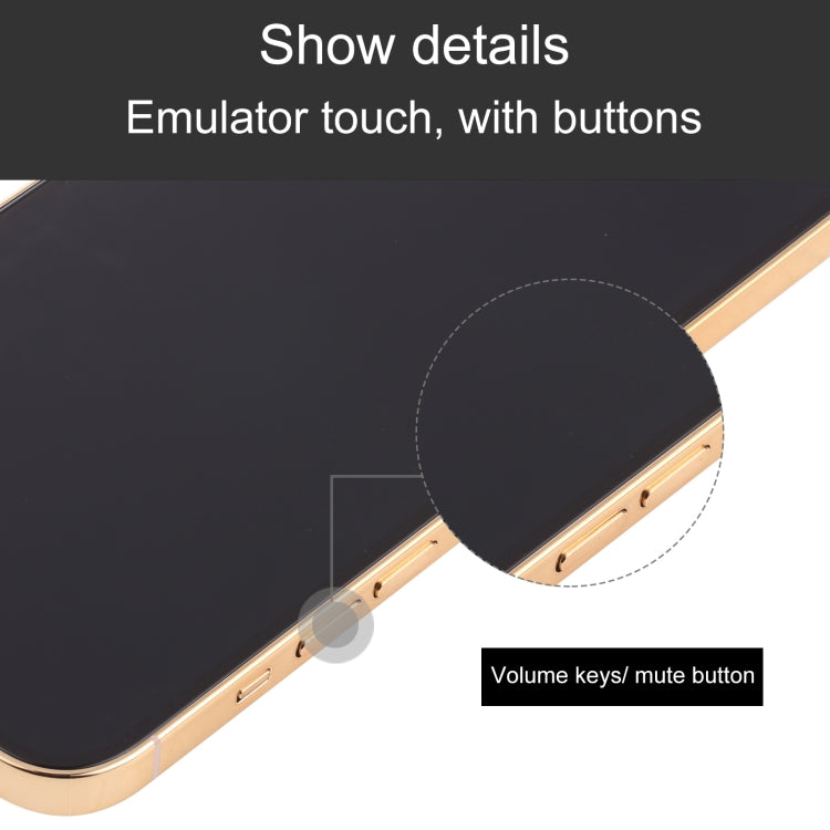 For iPhone 13 Pro Max Black Screen Non-Working Fake Dummy Display Model(Gold) - For iPhone & iPad by buy2fix | Online Shopping UK | buy2fix