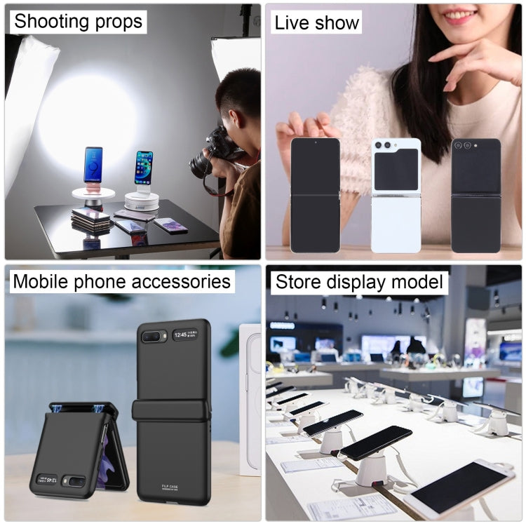 For Samsung Galaxy Z Flip5 Black Screen Non-Working Fake Dummy Display Model (Black) by buy2fix