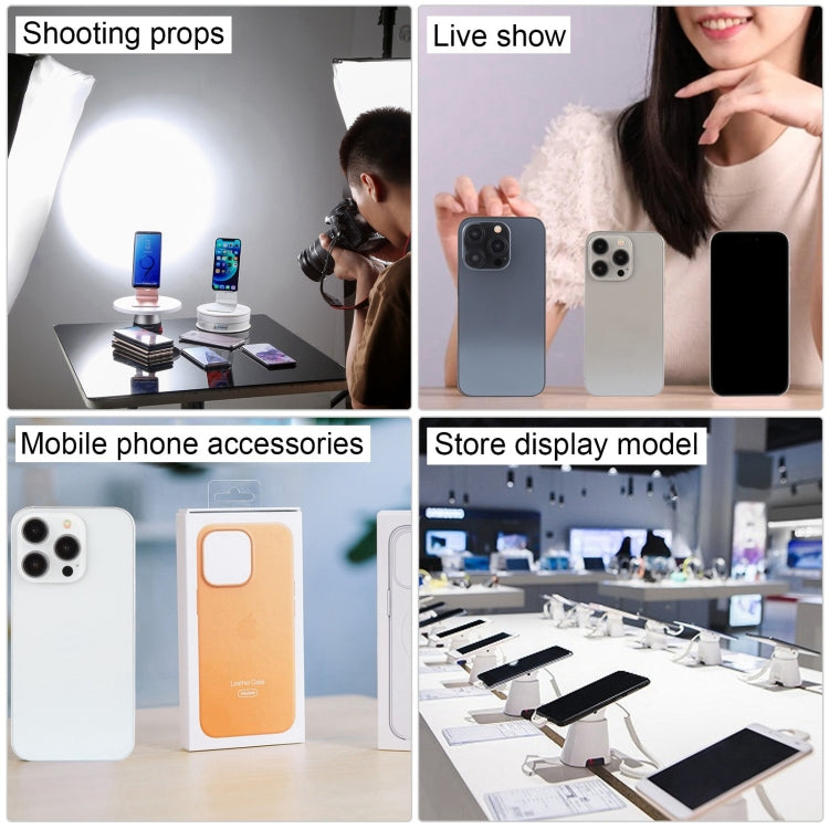 For iPhone 15 Pro Black Screen Non-Working Fake Dummy Display Model (Natural Titanium) by buy2fix