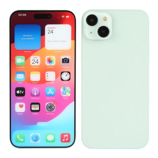 For iPhone 15 Plus Color Screen Non-Working Fake Dummy Display Model (Green) - For iPhone & iPad by buy2fix | Online Shopping UK | buy2fix