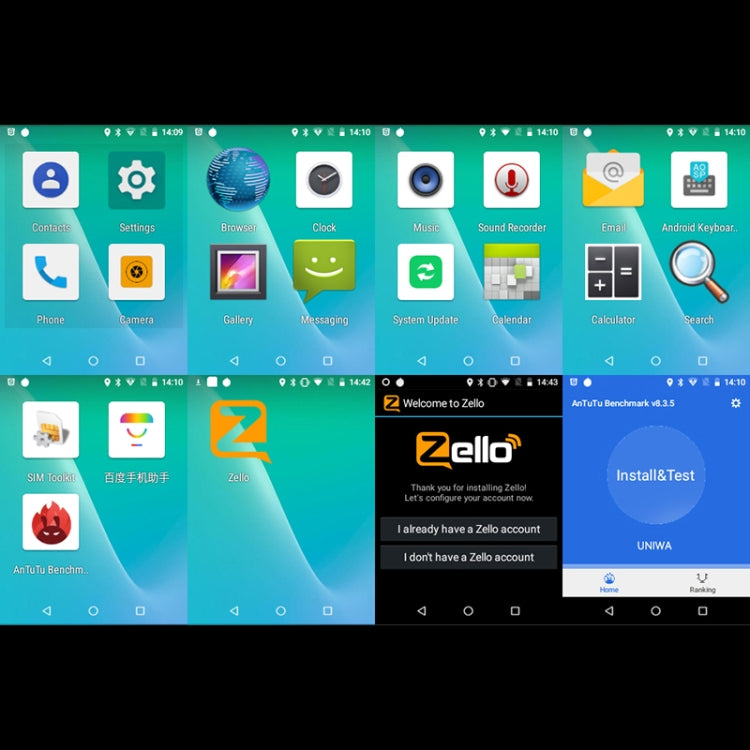 UNIWA B8000 Rugged Phone, 1GB+8GB, IP68 Waterproof Dustproof Shockproof, 4000mAh Battery, 2.4 inch Android 8.1 MTK6739 Quad Core, Network: 4G, PTT, OTG, SOS(Black) by UNIWA