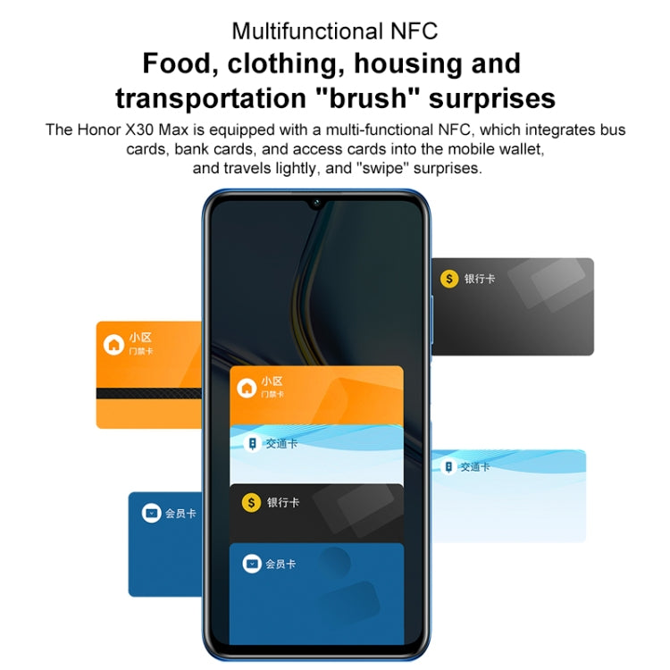 Honor X30 Max 5G KKG-AN70, 64MP Cameras, 8GB+256GB, China Version - Honor by HONOR | Online Shopping UK | buy2fix