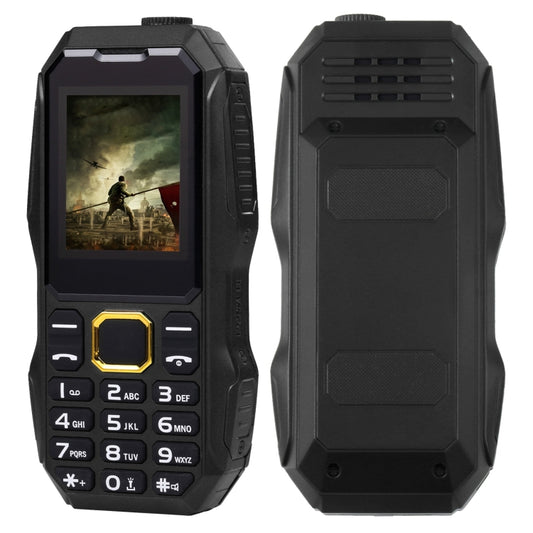 W2025 Triple Proofing Elder Phone, Waterproof Shockproof Dustproof, 5800mAh Battery, 1.8 inch, 21 Keys, LED Flashlight, Dual SIM(Black) by buy2fix