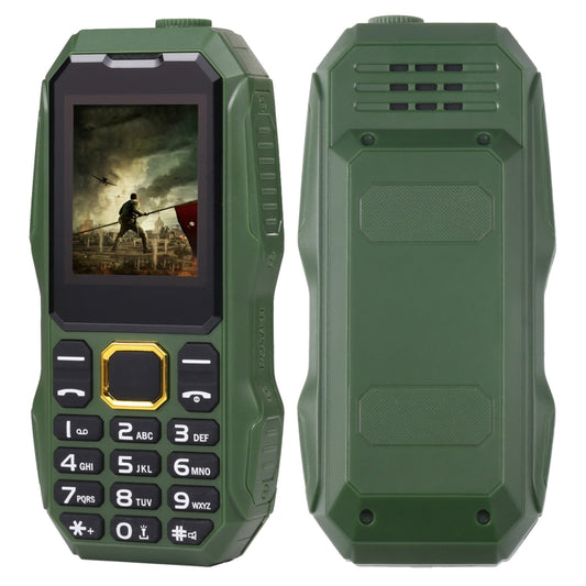 W2025 Triple Proofing Elder Phone, Waterproof Shockproof Dustproof, 5800mAh Battery, 1.8 inch, 21 Keys, LED Flashlight, Dual SIM(Green) - Others by buy2fix | Online Shopping UK | buy2fix