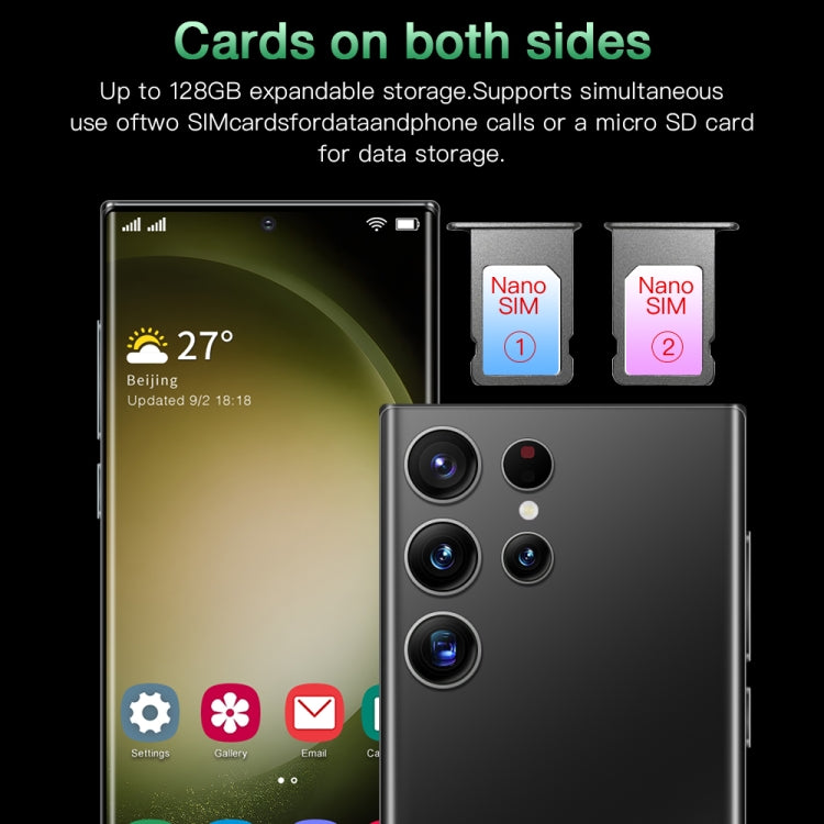 S23Ultra 5G L23A, 3GB+64GB, 6.7 inch Screen, Face Identification, Android 8.1 MTK6753 Octa Core, Network: 4G (Black) - by buy2fix | Online Shopping UK | buy2fix