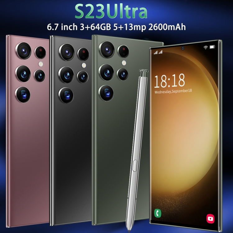 S23Ultra 5G L23A, 3GB+64GB, 6.7 inch Screen, Face Identification, Android 8.1 MTK6753 Octa Core, Network: 4G (Black) - by buy2fix | Online Shopping UK | buy2fix