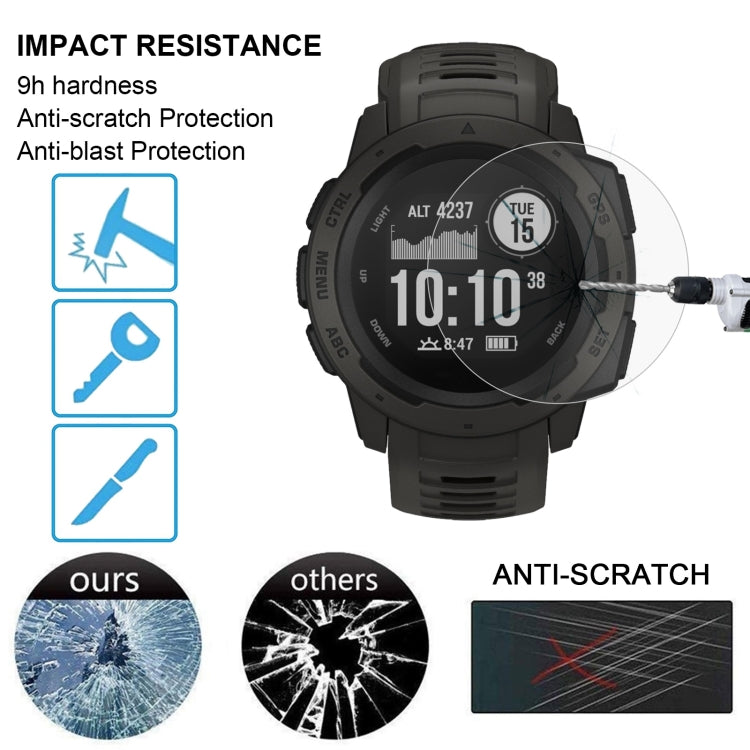 ENKAY Hat-Prince for 42mm Diameter Circular Dial Smart Watch 0.2mm 9H Surface Hardness 2.15D Curved Explosion-proof Tempered Glass Screen Film - Screen Protector by ENKAY | Online Shopping UK | buy2fix