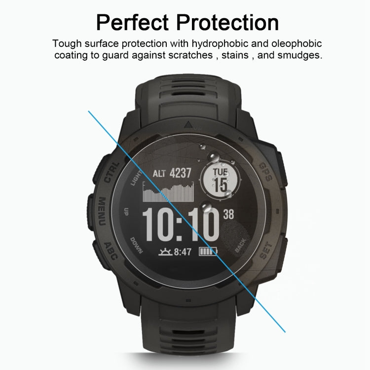 ENKAY Hat-Prince for 42mm Diameter Circular Dial Smart Watch 0.2mm 9H Surface Hardness 2.15D Curved Explosion-proof Tempered Glass Screen Film - Screen Protector by ENKAY | Online Shopping UK | buy2fix