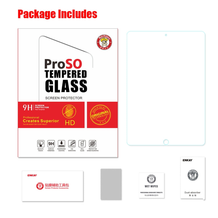ENKAY Hat-Prince 0.33mm 9H 2.5D Curved Edge Tempered Glass Film for iPad Air 2019 - More iPad Tempered Glass by ENKAY | Online Shopping UK | buy2fix
