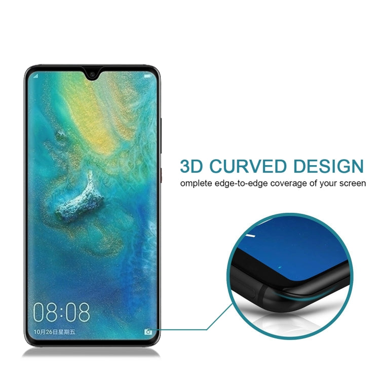 0.3mm 9H Surface Hardness 3D Curved Edge Full Screen Tempered Glass Film for Huawei Mate 20 - Huawei Tempered Glass by buy2fix | Online Shopping UK | buy2fix