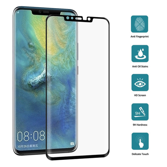 0.3mm 9H Surface Hardness 3D Curved Edge Full Screen Dust-proof Tempered Glass Film for Huawei Mate 20 Pro - Huawei Tempered Glass by buy2fix | Online Shopping UK | buy2fix