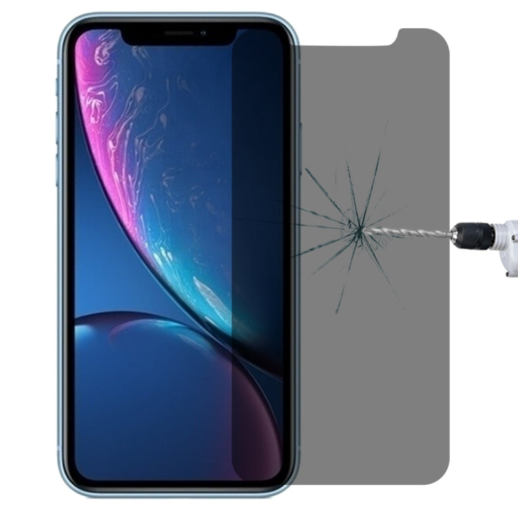 For iPhone XR 0.4mm 9H Surface Hardness 180 Degree Privacy Anti Glare Screen Protector - iPhone XR Tempered Glass by buy2fix | Online Shopping UK | buy2fix