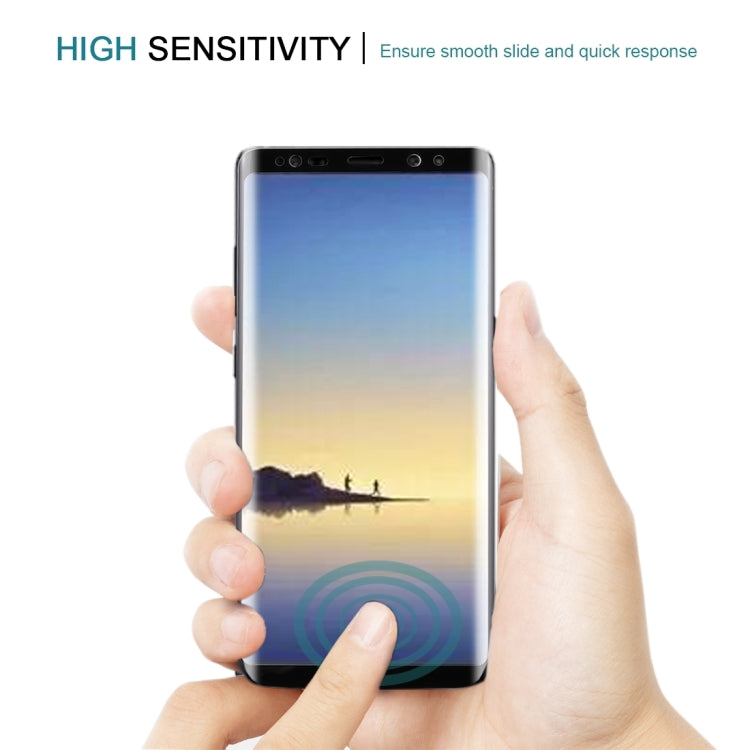 For Galaxy Note 8 0.3mm 9H Surface Hardness 3D Curved Silk-screen Full Screen Tempered Glass Screen Protector(Black) - Galaxy Tempered Glass by buy2fix | Online Shopping UK | buy2fix