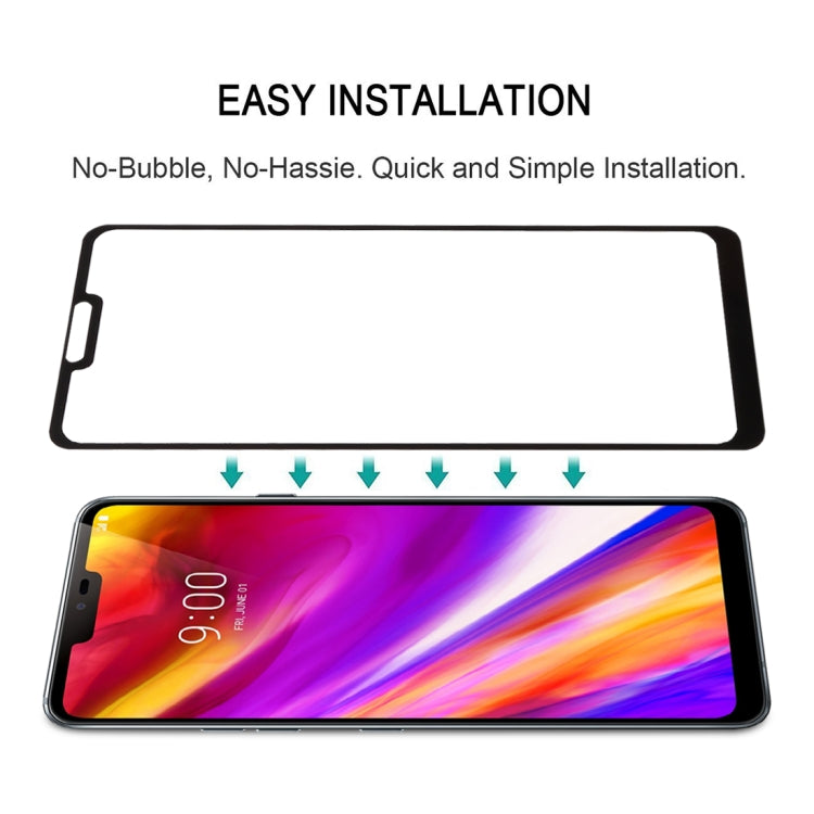 0.26mm 9H 2.5D Tempered Glass Film for LG G7 ThinQ(Black) by buy2fix