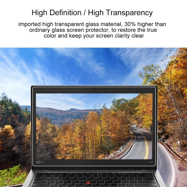 0.4mm 9H Surface Hardness Full Screen Tempered Glass Film for Lenovo ThinkPad L380 13.3 inch - Screen Protection Film by buy2fix | Online Shopping UK | buy2fix
