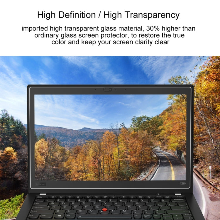 0.4mm 9H Surface Hardness Full Screen Tempered Glass Film for Lenovo ThinkPad X280 12.5 inch - Screen Protection Film by buy2fix | Online Shopping UK | buy2fix