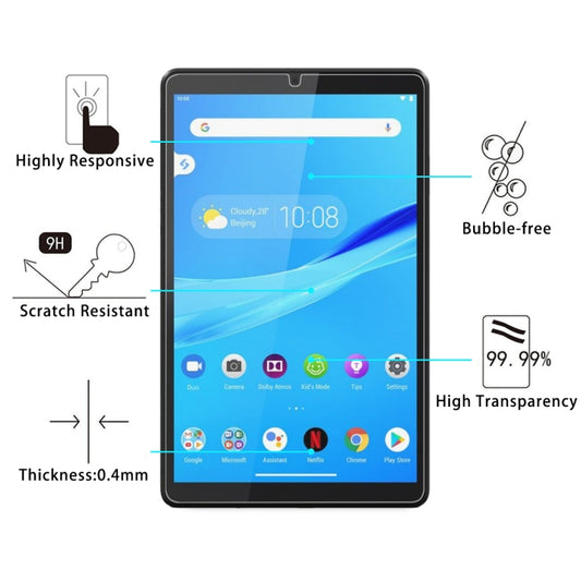 For Lenovo Tab M8 9H 0.4mm Explosion-proof Tempered Glass Film by buy2fix