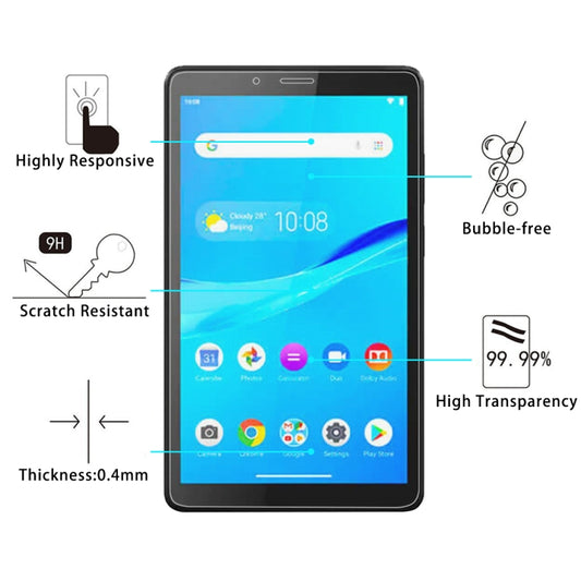 For Lenovo Tab M7 9H 0.4mm Explosion-proof Tempered Glass Film by buy2fix