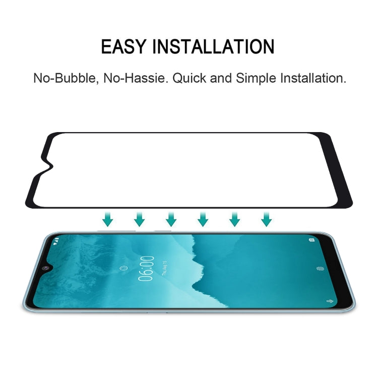 For Nokia 6.2 Full Glue Full Cover Screen Protector Tempered Glass film by buy2fix