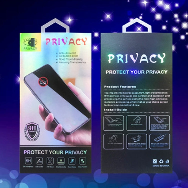 For Galaxy Note 10 0.3mm 9H Surface Hardness 3D Privacy Curved Edge Glue Curved Full Screen Tempered Glass Film, Fingerprint Unlock Is Not Supported (Black) by buy2fix