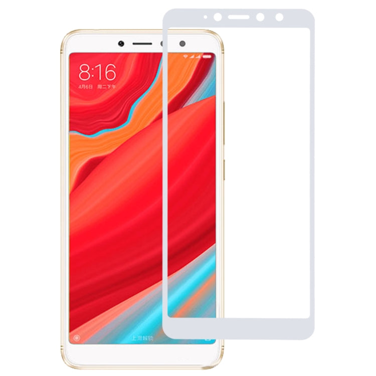 0.26mm 9H 2.5D Anti-scratch Silk-screen Tempered Glass Full Screen Film for Xiaomi Redmi S2 (White) - by buy2fix | Online Shopping UK | buy2fix