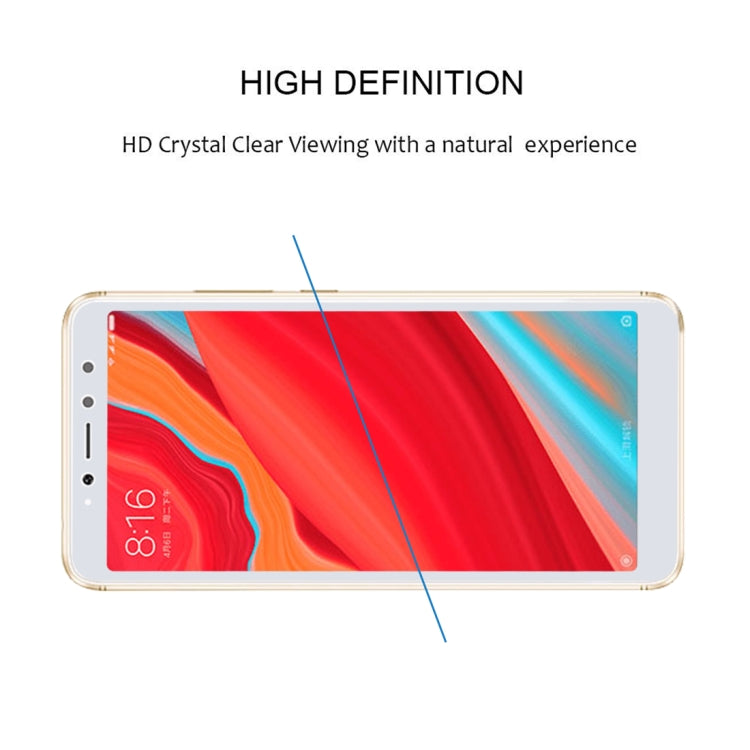 0.26mm 9H 2.5D Anti-scratch Silk-screen Tempered Glass Full Screen Film for Xiaomi Redmi S2 (White) - by buy2fix | Online Shopping UK | buy2fix