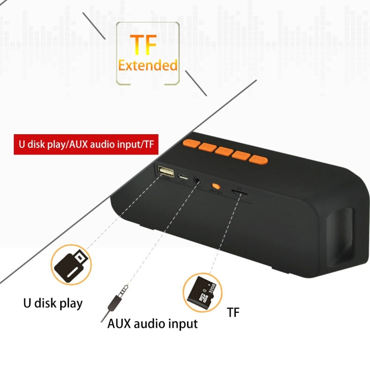 SC208 Multifunctional Card Music Playback Bluetooth Speaker, Support Handfree Call & TF Card & U-disk & AUX Audio & FM Function(Red) - Desktop Speaker by buy2fix | Online Shopping UK | buy2fix