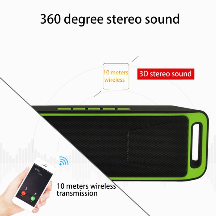SC208 Multifunctional Card Music Playback Bluetooth Speaker, Support Handfree Call & TF Card & U-disk & AUX Audio & FM Function(Red) - Desktop Speaker by buy2fix | Online Shopping UK | buy2fix