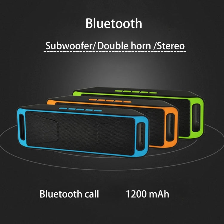 SC208 Multifunctional Card Music Playback Bluetooth Speaker, Support Handfree Call & TF Card & U-disk & AUX Audio & FM Function(Red) - Desktop Speaker by buy2fix | Online Shopping UK | buy2fix