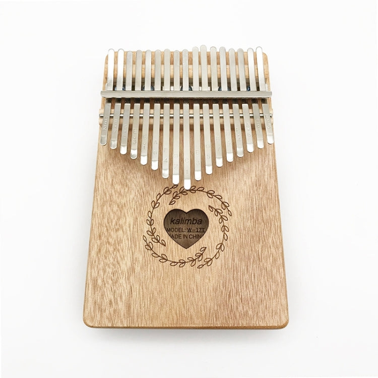 17 Tone Mahogany Wood Thumb Piano Kalimba - Keyboard Accessories by buy2fix | Online Shopping UK | buy2fix