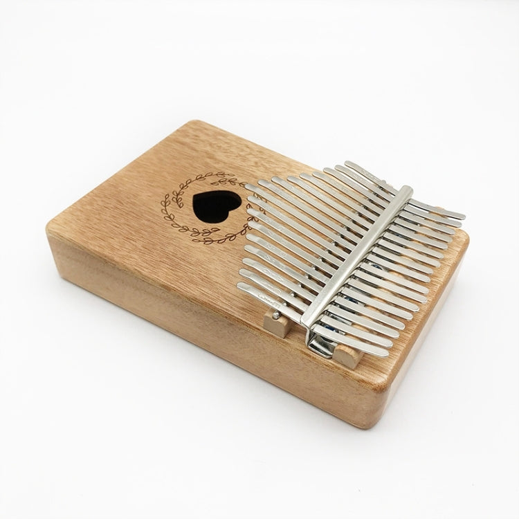 17 Tone Mahogany Wood Thumb Piano Kalimba - Keyboard Accessories by buy2fix | Online Shopping UK | buy2fix