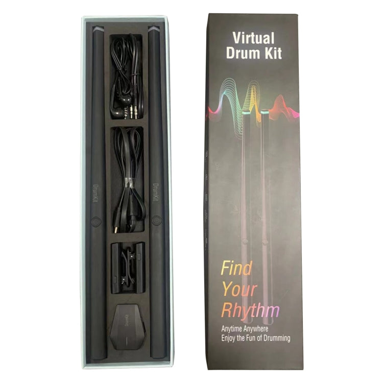 Hyperdrum Somatosensory Virtual Drum Kit Smart Portable Musical Instrument (Black) by buy2fix