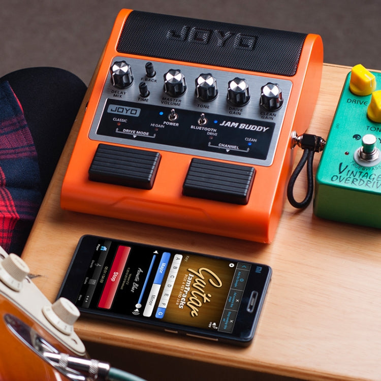 JOYO JAM BUDDY Bluetooth 4.0 Dual Channel with Effector Charging Guitar Small Speaker(Orange) by buy2fix