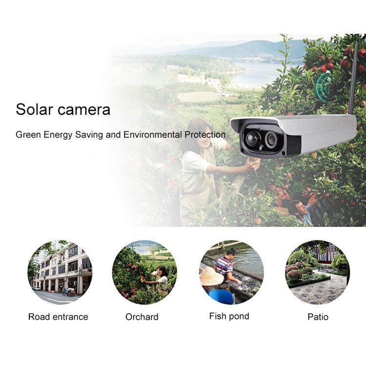 VESAFE VS-Y3 Outdoor HD 1080P Solar Power Security IP Camera, Support Motion Detection & PIR Wake up, IP66 Waterproof(White) - Waterproof Camera by buy2fix | Online Shopping UK | buy2fix