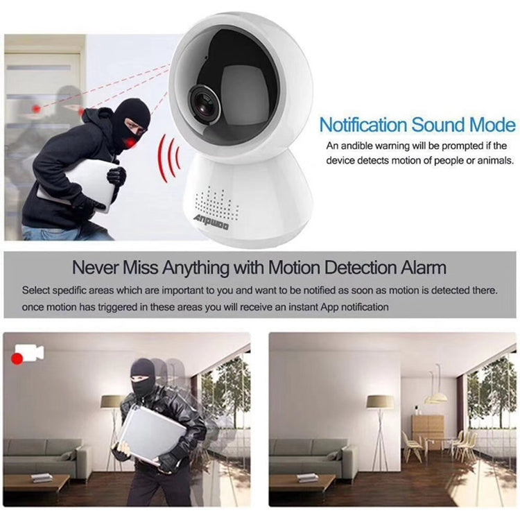 Anpwoo AP005 2.0MP 1080P 1/2.7 inch CMOS HD WiFi IP Camera, Support Motion Detection / Night Vision(White) - Wireless Camera by Anpwoo | Online Shopping UK | buy2fix