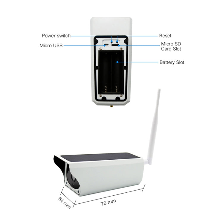 YS-Y4 1080P HD Solar Wifi Battery Camera, Support Motion Detection & Infrared Night Vision & SD Card(Max 32GB) - Bullet Camera by buy2fix | Online Shopping UK | buy2fix